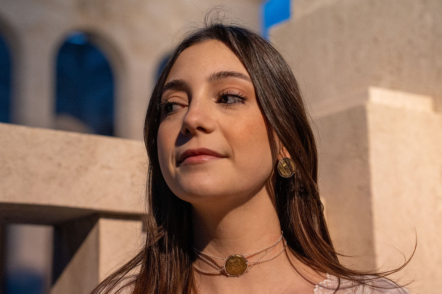 Choker Moneta Quadrigato