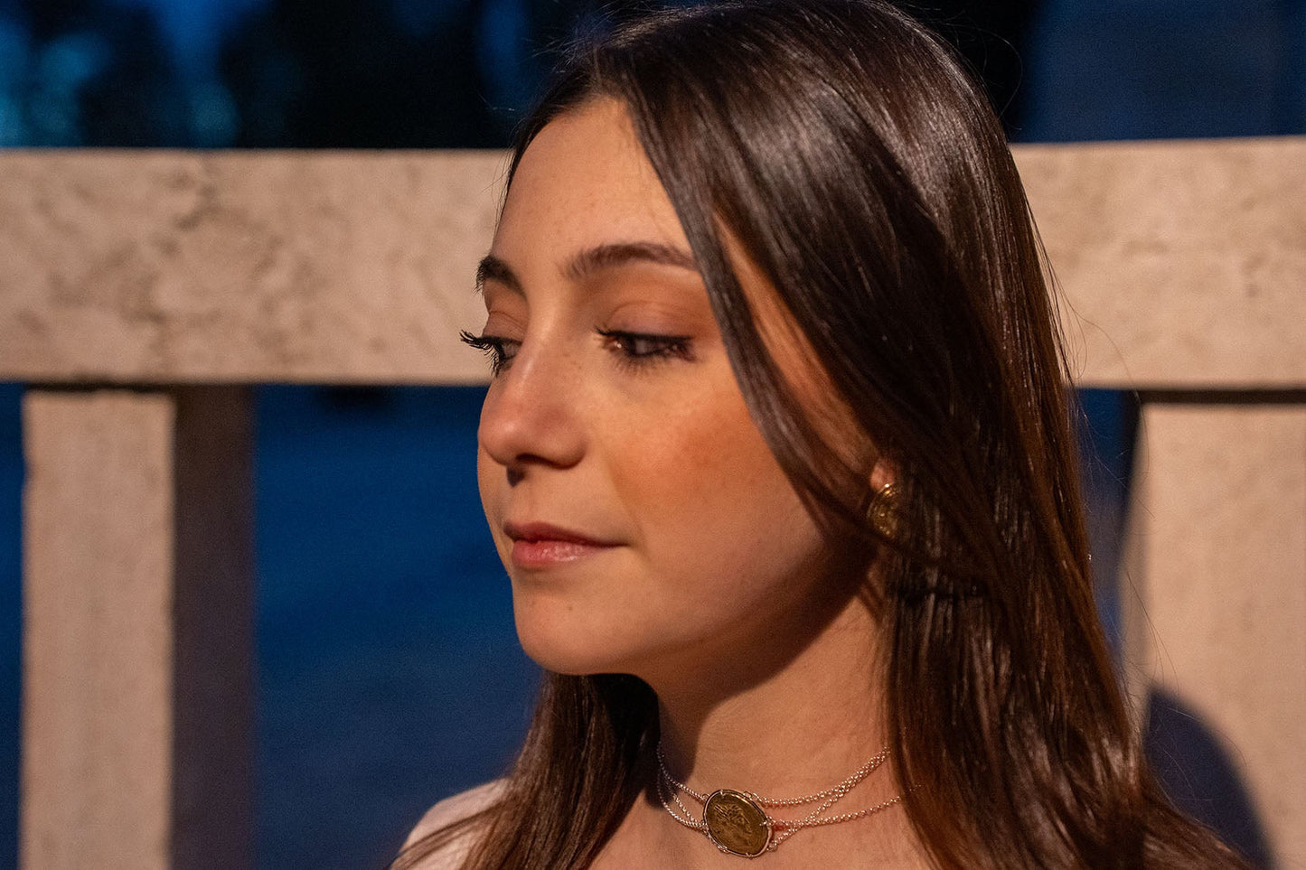 Choker Moneta Quadrigato