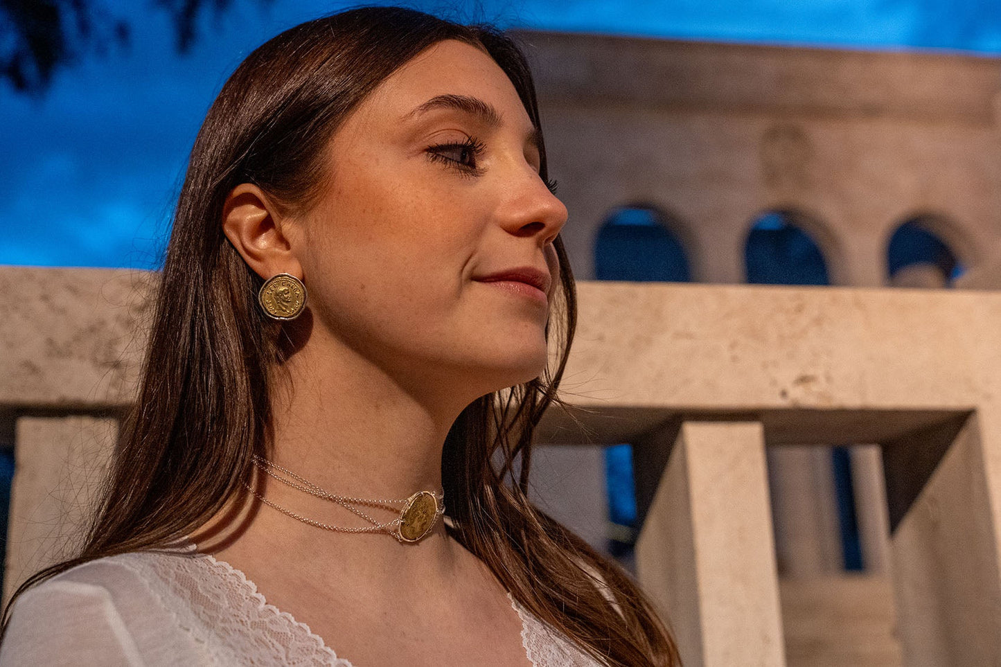 Choker Moneta Quadrigato